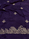 Elegant H.O. Silk Saree with Delicate Thread Work