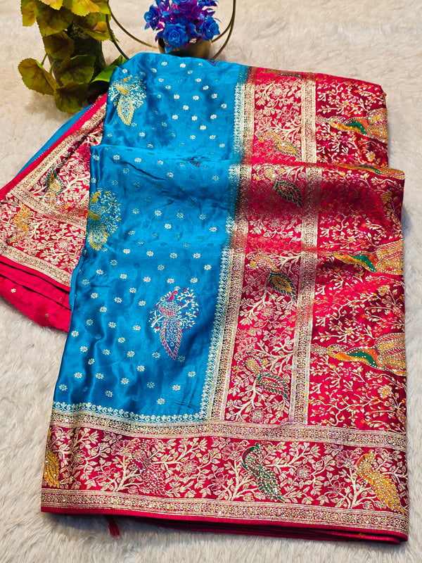 Designer Soft Silk Saree with Grand Look Appeal