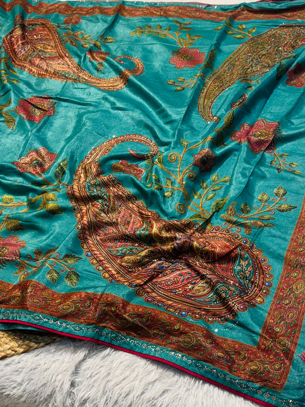 Premium Crab Silk Saree – Soft Finish with Designer Print