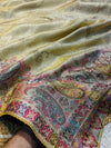 Luxury Silk Swarovski Work Saree with Unstitched Blouse
