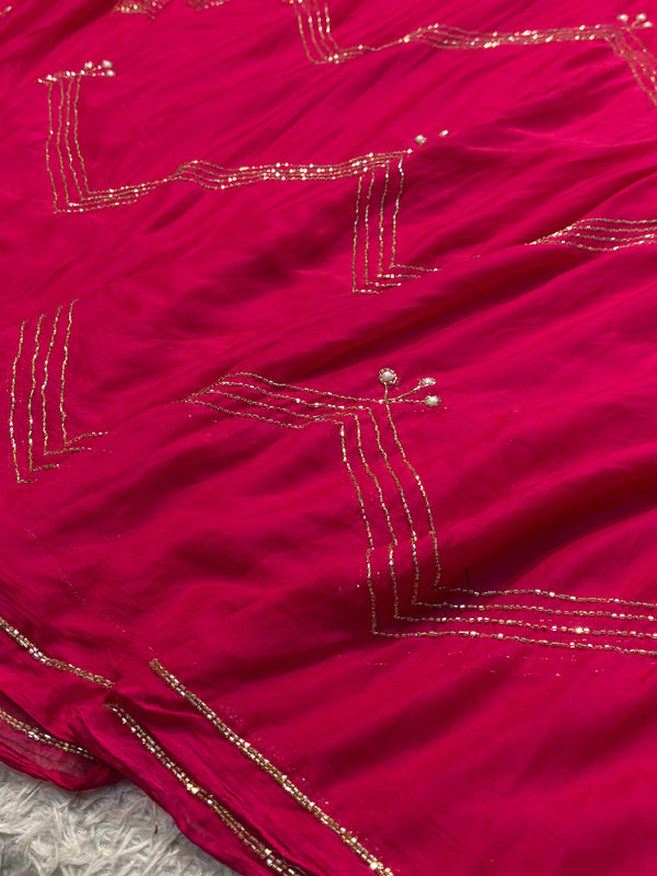 Elegant Soft Chiffon Saree with Flowy Drape