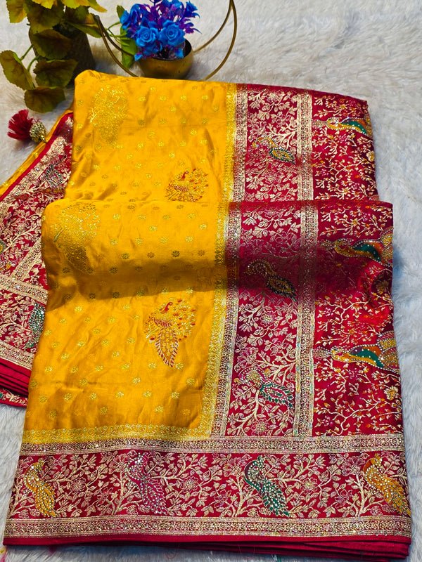 Designer Soft Silk Saree with Grand Look Appeal