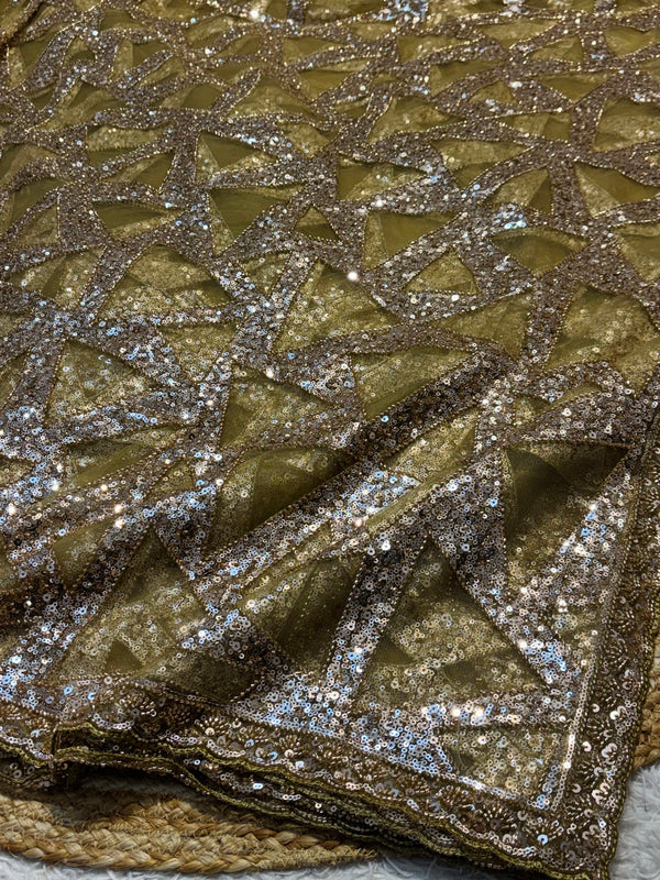 Elegant Net Saree with Heavy Designer Blouse
