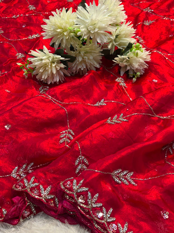 Frendy Silk Saree – Luxury Designer Silk Saree with Elegant Blouse Piece