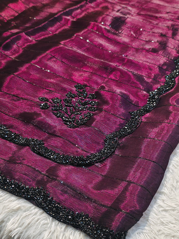 Elegant Designer Saree with Premium Work & Blouse Piece