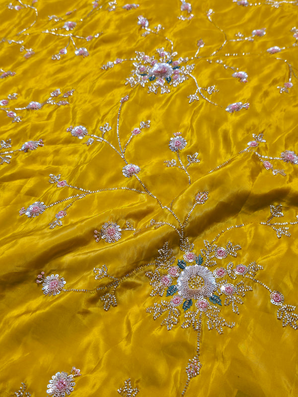 Elegant Satin Silk Saree with Rich Shine & Designer Look