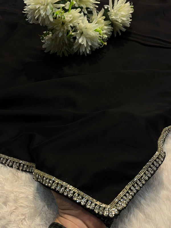 Rangoli Silk Saree – Elegant Designer Party Wear Saree with Rich Texture