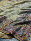 Luxury Silk Swarovski Work Saree with Unstitched Blouse