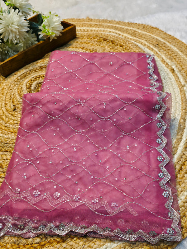Premium Net Saree – Lightweight, Stylish & Perfect for Wedding & Party Wear