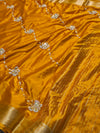 Premium Chinon Silk Saree with Elegant Design & Matching Blouse Piece