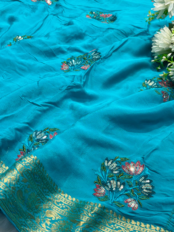H.O Silk Saree with Elegant Traditional Look