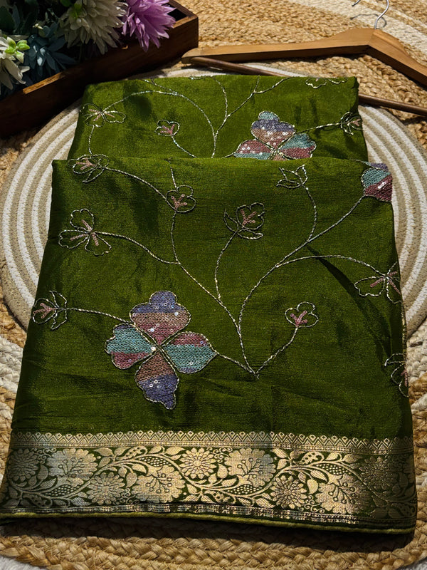 Royal Chinon Saree with Elegant Finish