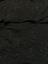 Black Elegant Georgette Saree with Stylish Drape