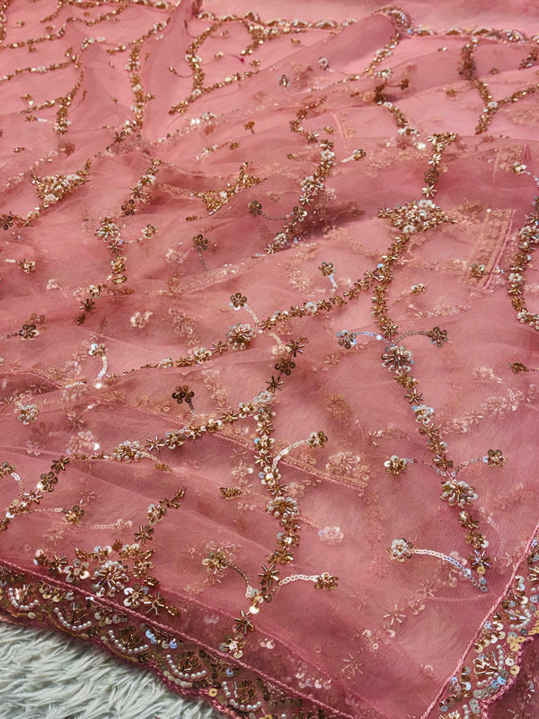 Elegant Net Saree with Fine Detailing