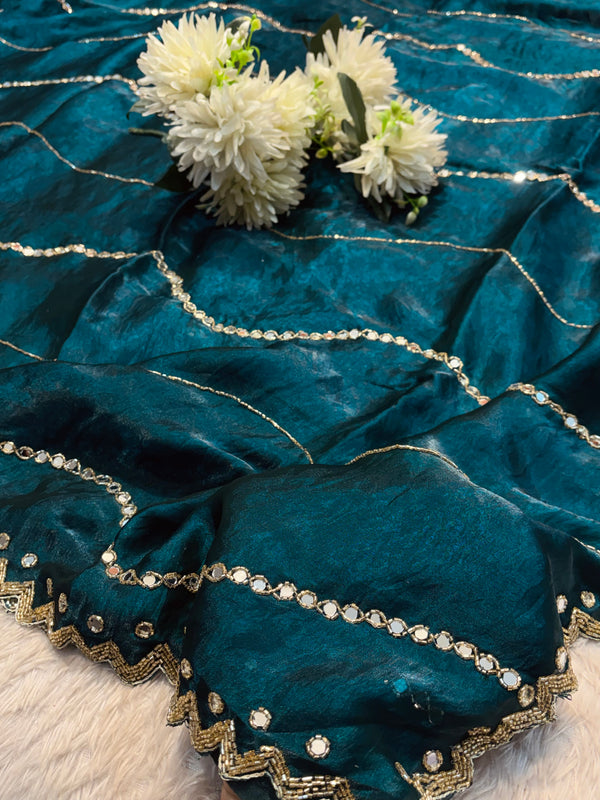Frendy Silk Saree with Designer Blouse – Soft & Elegant Party Wear