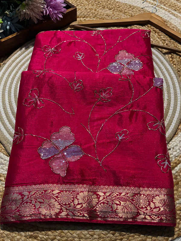 Royal Chinon Saree with Elegant Finish
