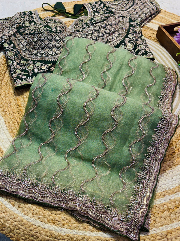 Ready Made Blouse Designer Saree – Effortless Elegance Collection