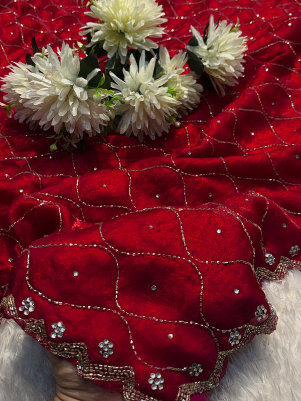 Elegant Frendy Silk Saree with Designer Blouse – Premium Party Wear