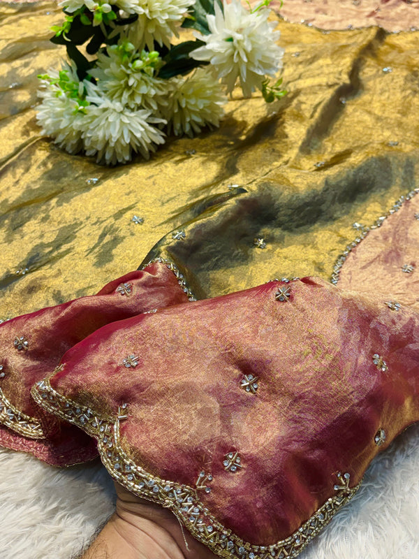 Frendy Silk Saree with Designer Blouse – Elegant Party Wear Collection