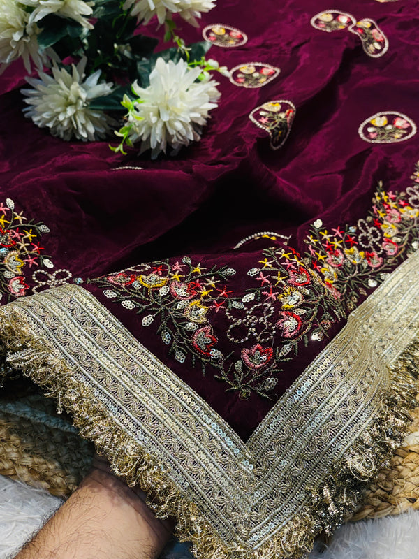 Premium H.O Silk Saree with Rich Pallu & Elegant Finish