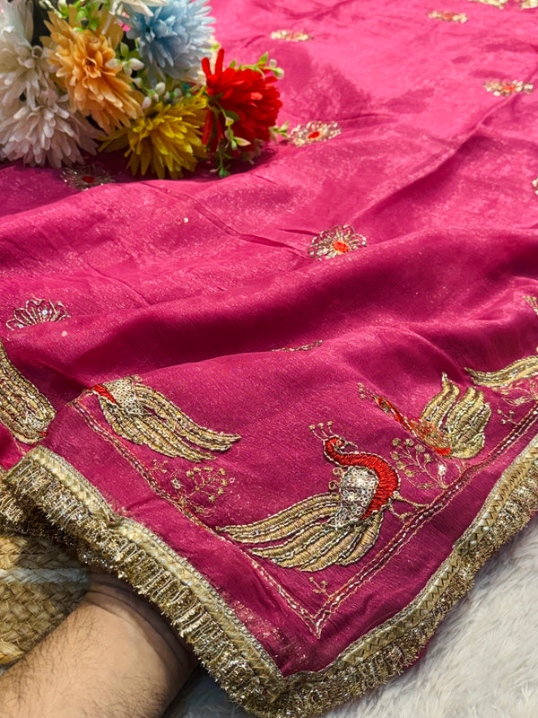 Soft Flowy Chiffon Saree for Daily & Party Wear