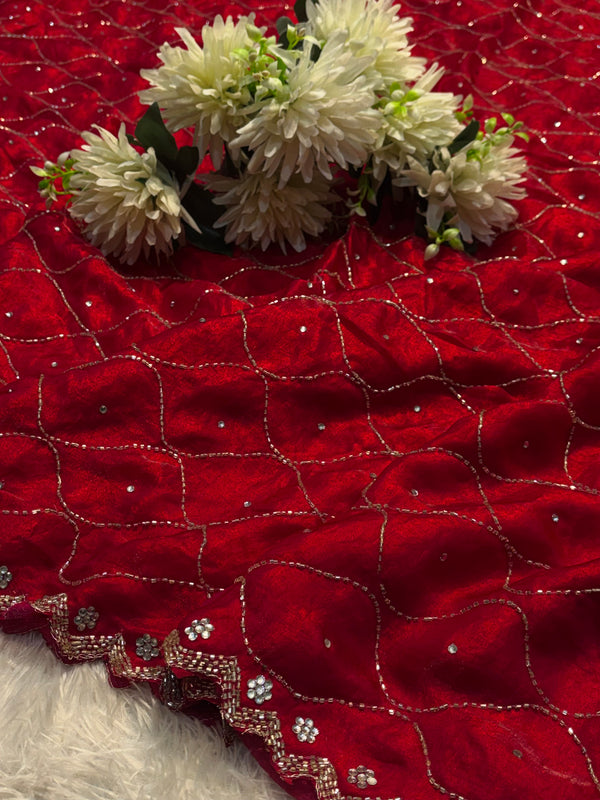 Elegant Frendy Silk Saree with Designer Blouse – Premium Party Wear