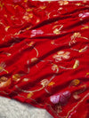 Semi Chiffon Brush Paint Saree with Unstitched Blouse Piece