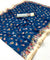Angelic Navy Blue Printed Tussar Silk Saree