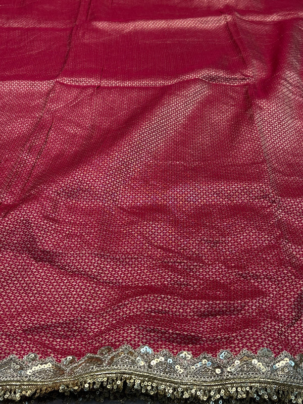 Handcrafted Silk Saree| Festive Wear Saree with Zari Work