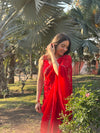 Frendy Silk Saree – Elegant Soft Silk Designer Saree with Blouse Piece