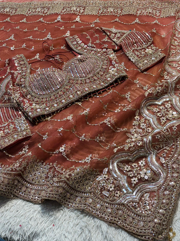 Elegant Net Saree with Ready-Made Blouse