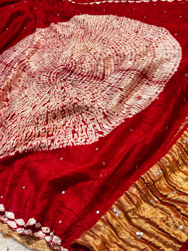 Elegant Gaji Silk Saree with Traditional Design