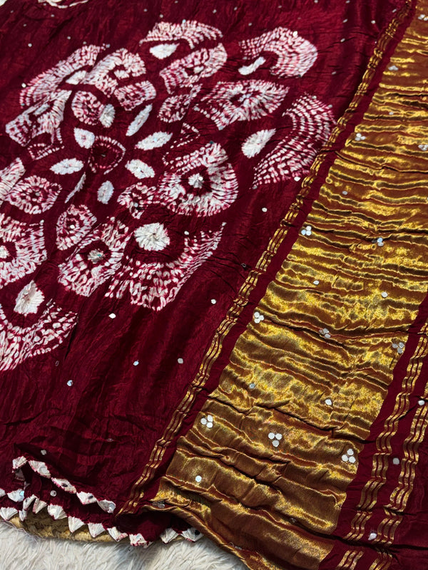 Elegant Gaji Silk Saree with Traditional Design