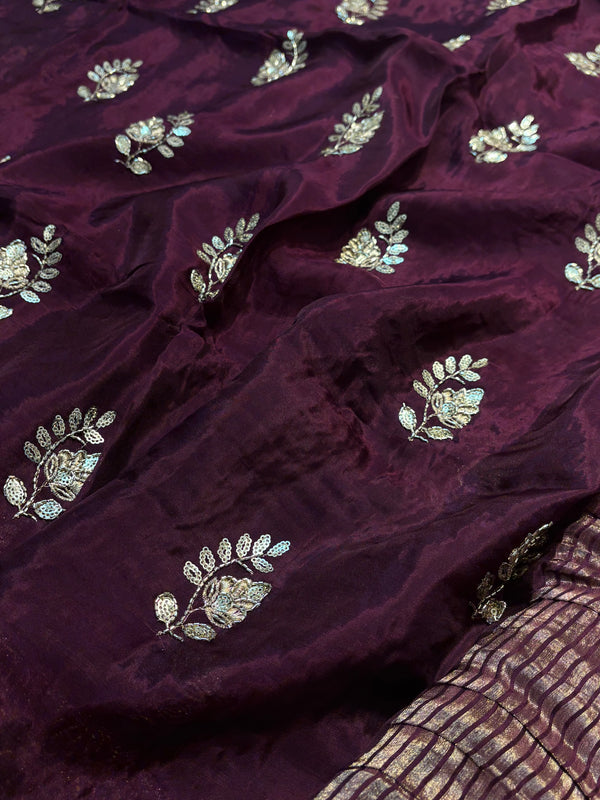Elegant H.O. Silk Saree with Traditional Detailing
