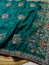 Elegant H.O. Silk Saree with Intricate Handwork