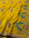 Elegant H.O. Silk Saree with Intricate Handwork