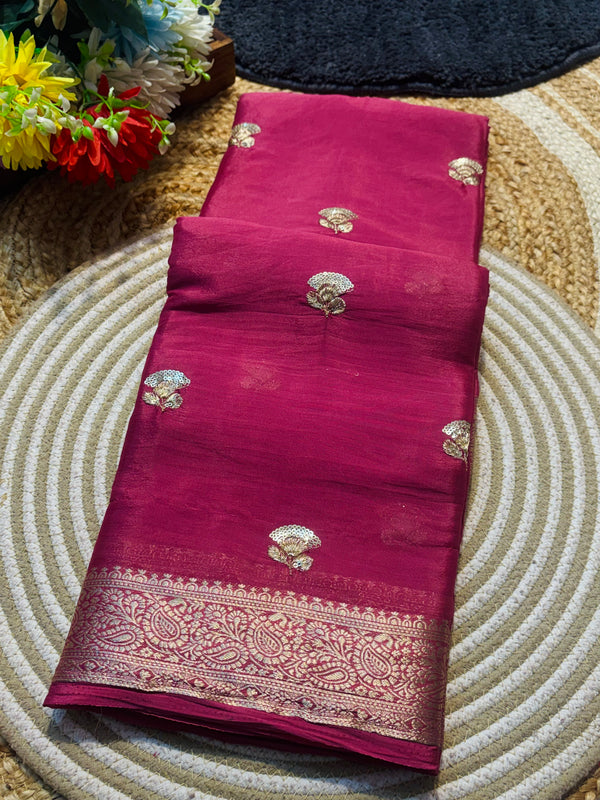 Premium Chiffon Saree – Elegant & Timeless Collection