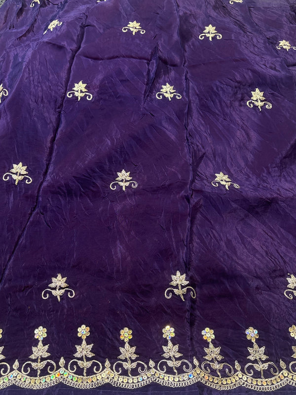 Premium H.O. Silk Saree – Elegant Handwork & Timeless Grace
