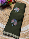 Premium Chinon Saree with Elegant Design & Graceful Drape