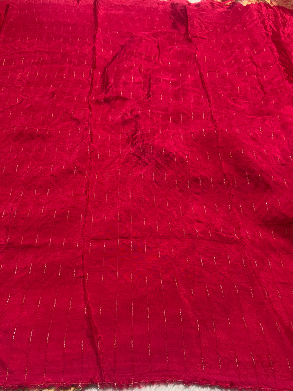 Premium H.O. Silk Saree with Elegant Handwork