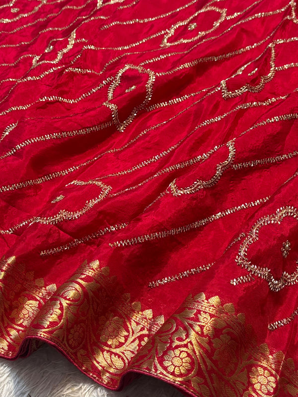 Premium H.O. Silk Saree with Elegant Handwork