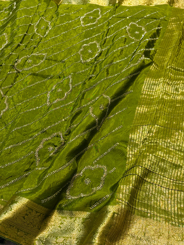 Premium H.O. Silk Saree with Elegant Handwork