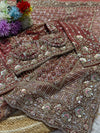 Elegant Net Saree with Ready-Made Blouse
