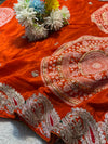 Premium H.O. Silk Saree with Elegant Handwork