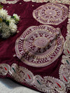 Premium H.O. Silk Saree with Elegant Handwork