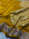 Premium H.O. Silk Saree with Elegant Handwork