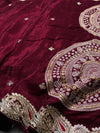 Premium H.O. Silk Saree with Elegant Handwork