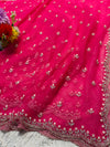 Premium Net Saree with Designer Blouse