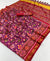 Woebegone Wine Handloom Patola Soft Silk Saree