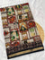 Ajrakh With Kalamkari Design Hand Block Print Maslin Soft Silk Saree M3